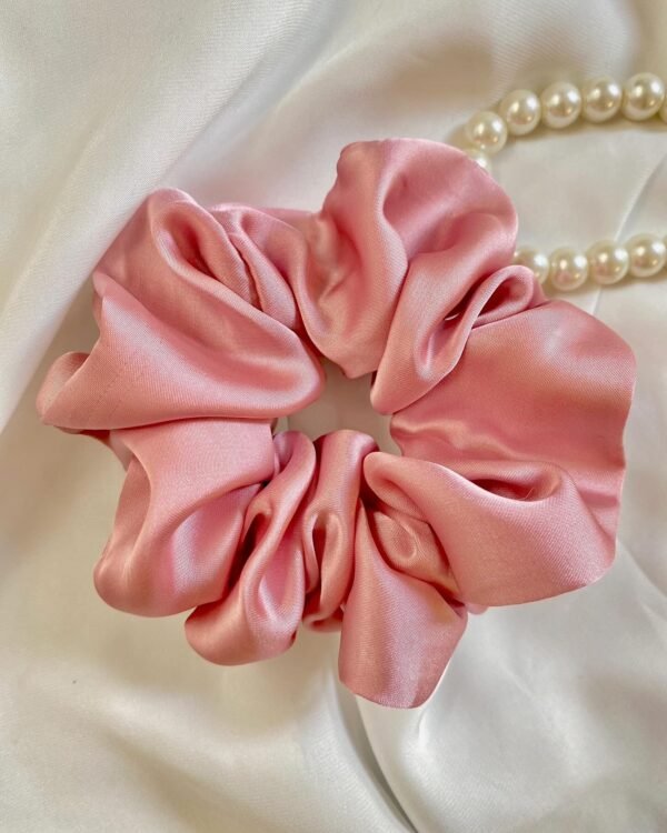 Pink scrunchie