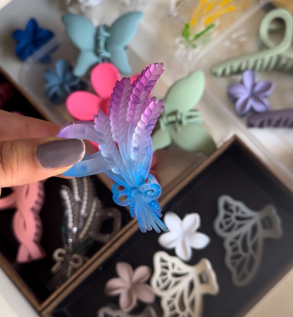 Ombre Celosia Claw Clip