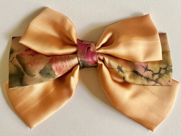 Korean printed triple layer bow
