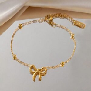 dainty bow bracelet