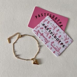 dainty heart bracelet