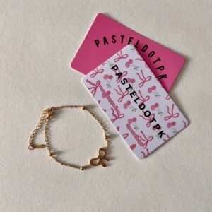 dainty bow bracelet